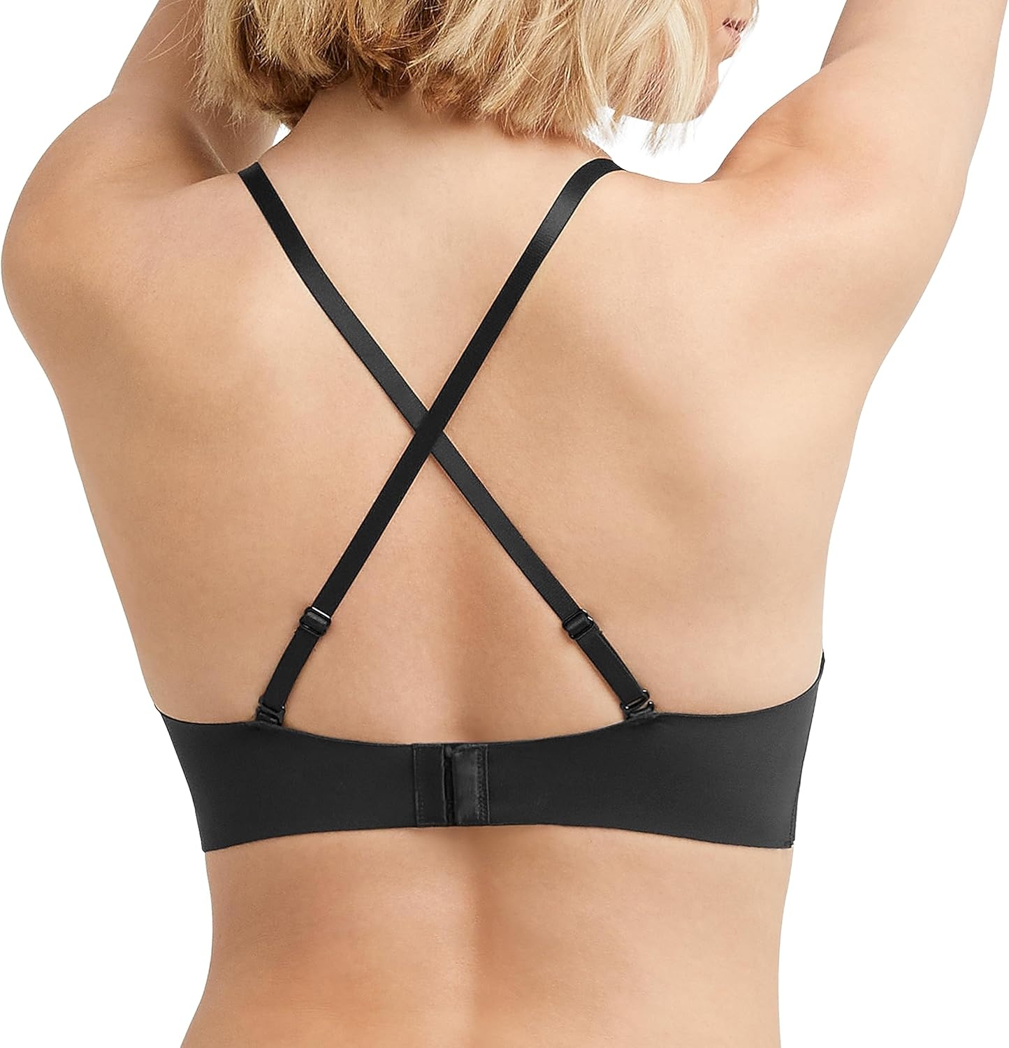 image:imageMaidenform Womens M Lace Trim Triangle Bralette Pullover Lace Bra Convertible Wireless BraletteBlack