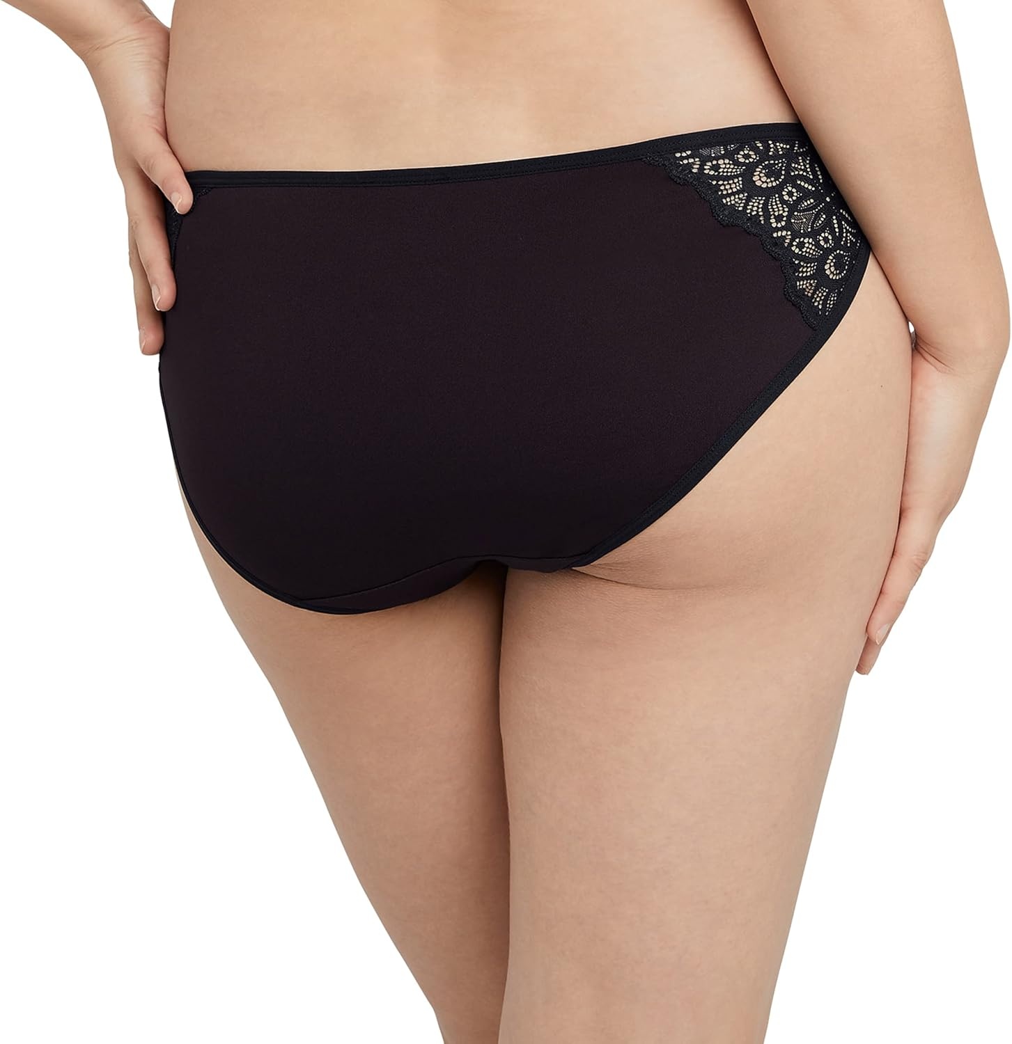 image:imageMaidenform Womens M String Bikini Panties with Lace Accents Bikini Underwear for Women 3PackBlackBlackBlack