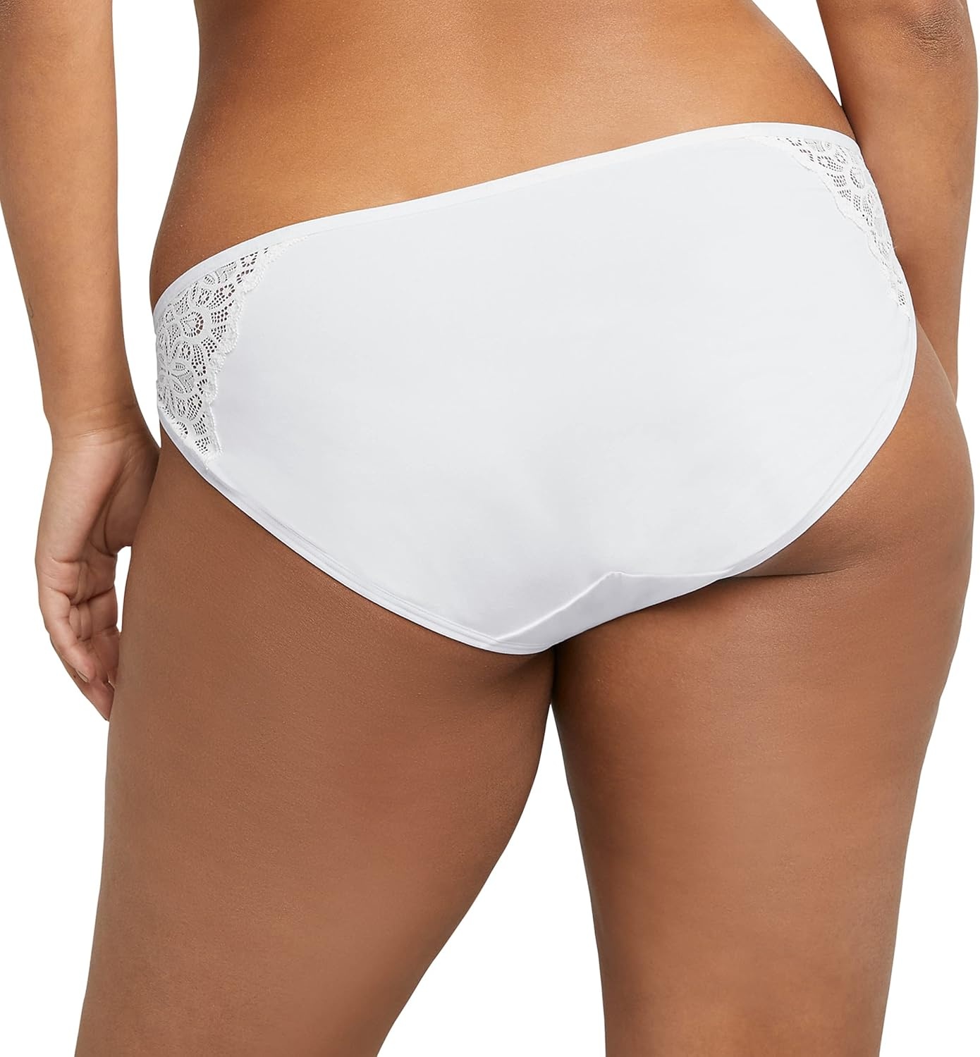 image:imageMaidenform Womens M String Bikini Panties with Lace Accents Bikini Underwear for Women 3PackSandshellWhiteSandshell
