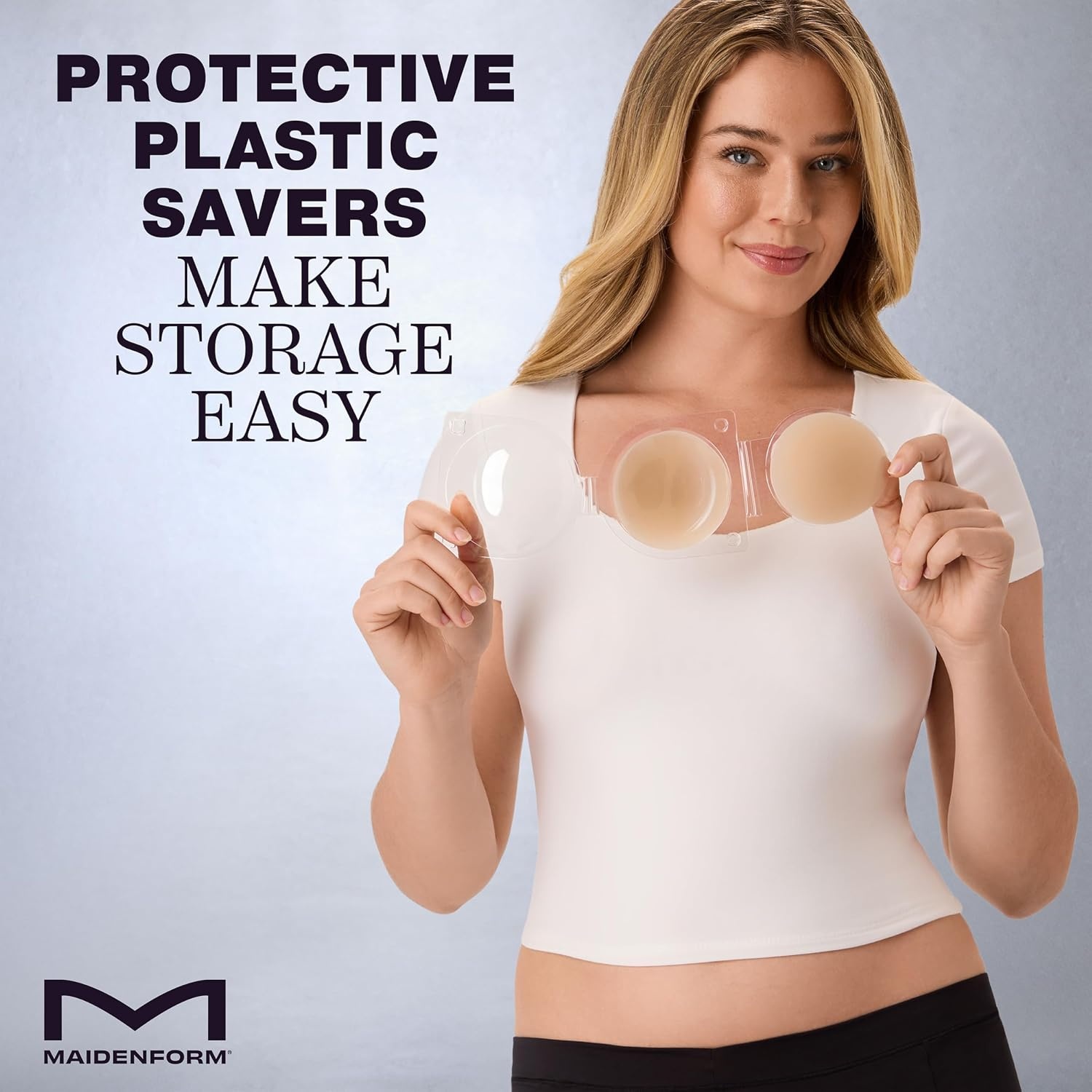 image:imageMaidenform Womens Nipple Covers Modern Reusable Breast Pasties for Women NonSheer Sweat amp Water Resistant