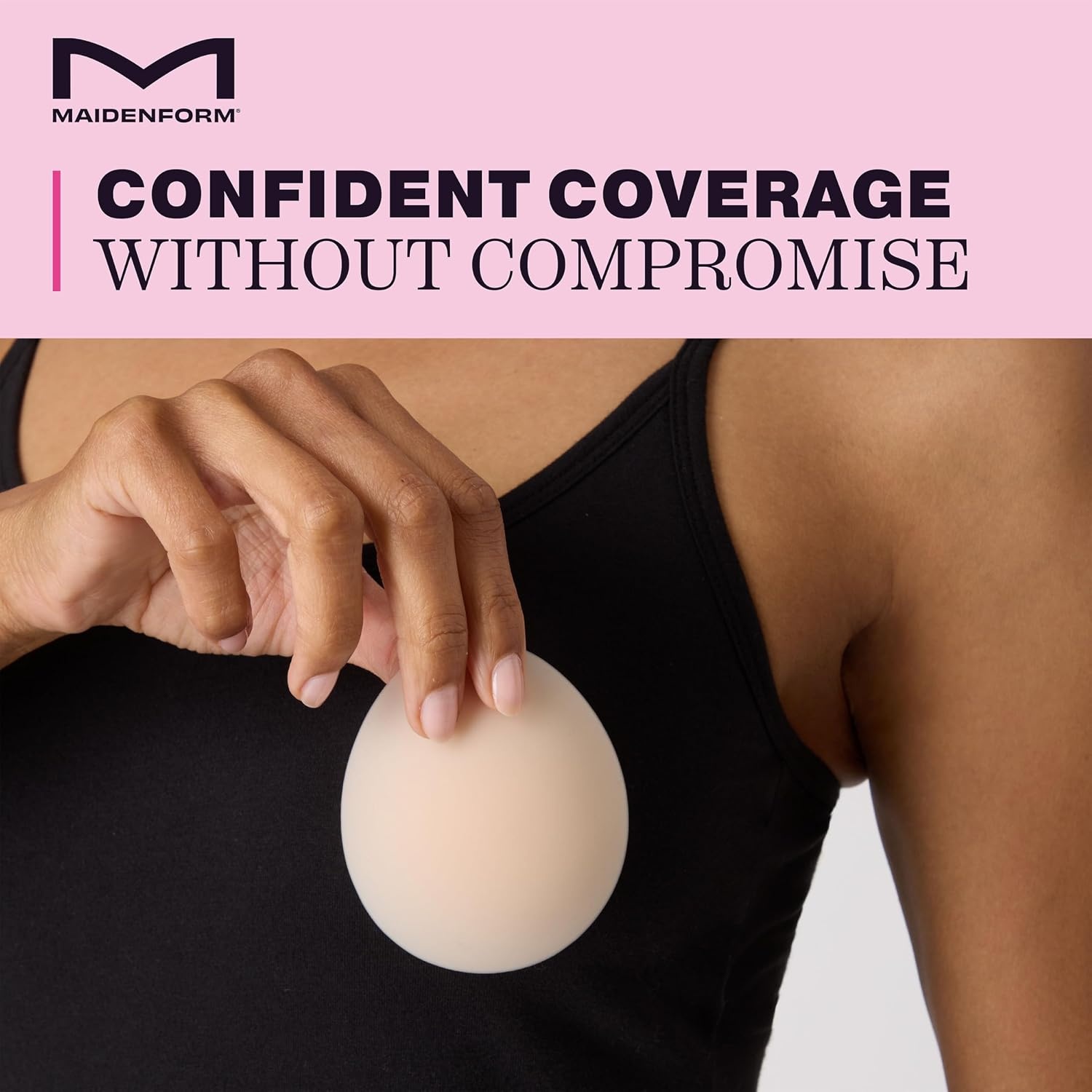 image:imageMaidenform Womens Nipple Covers Modern Reusable Breast Pasties for Women NonSheer Sweat amp Water Resistant