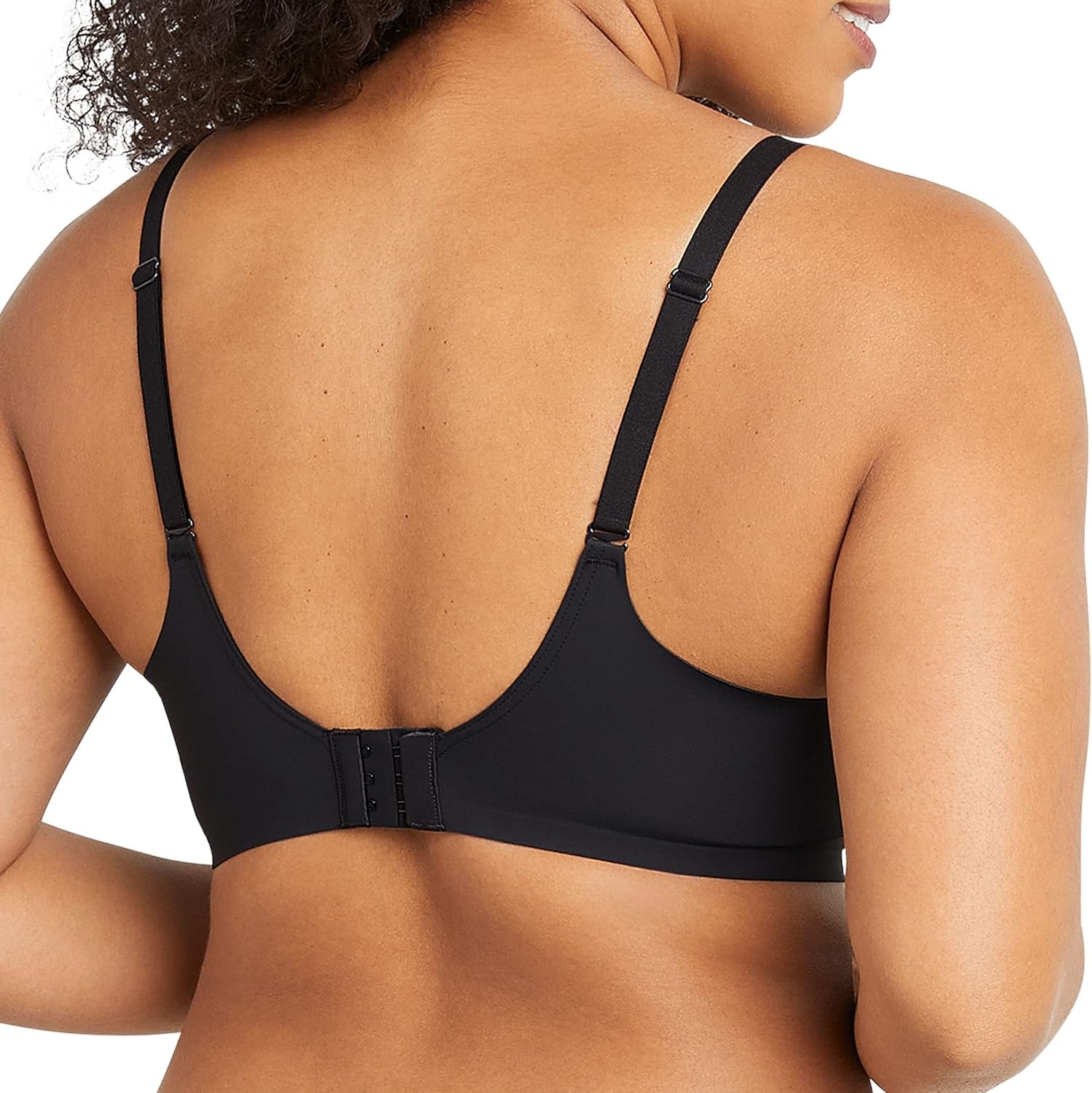 image:imageMaidenform Womens One Fab Fit Wireless Demi Bra with Convertible Straps and Lightly Lined CupsBlack