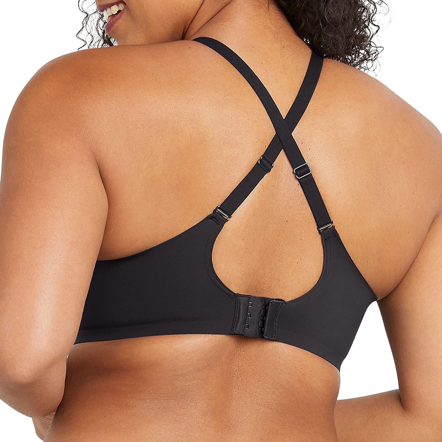 image:imageMaidenform Womens One Fab Fit Wireless Demi Bra with Convertible Straps and Lightly Lined CupsBlack