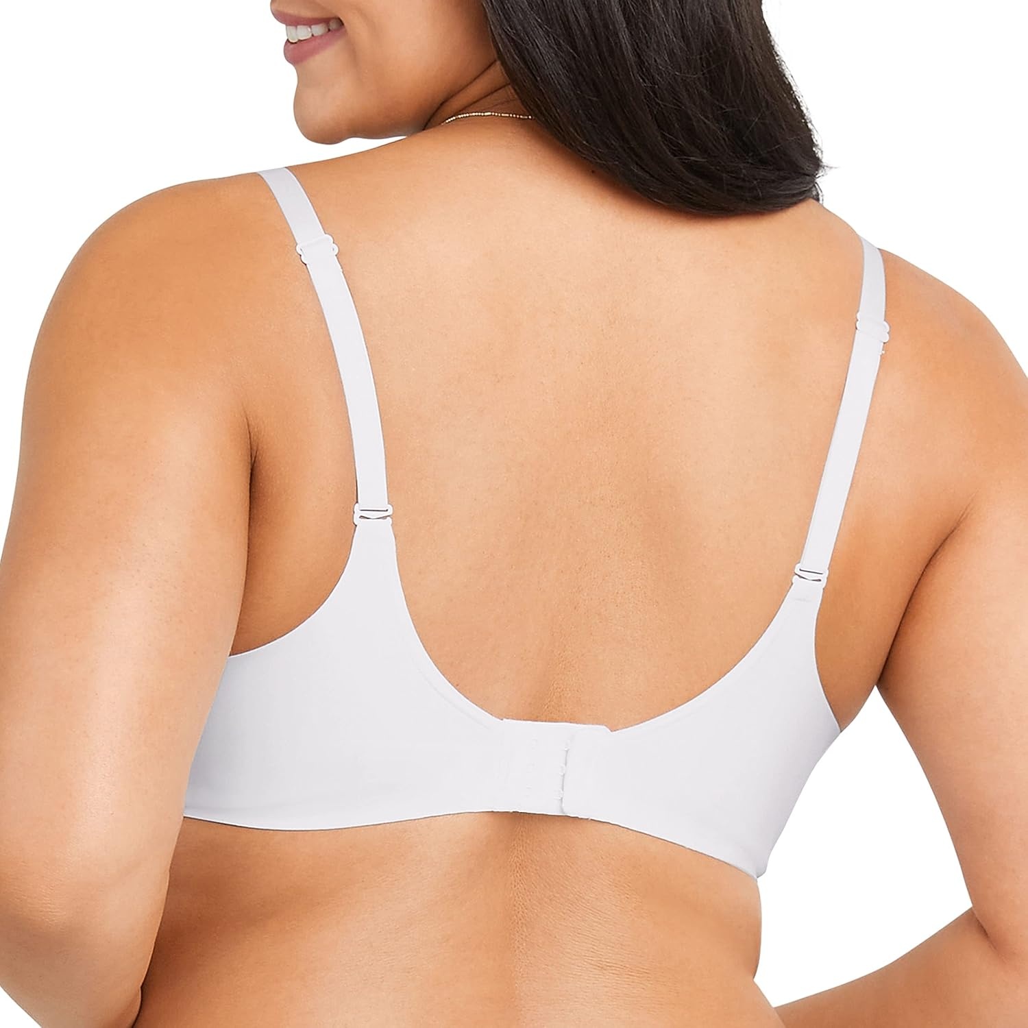 image:imageMaidenform Womens One Fab Fit Wireless Demi Bra with Convertible Straps and Lightly Lined CupsWhite
