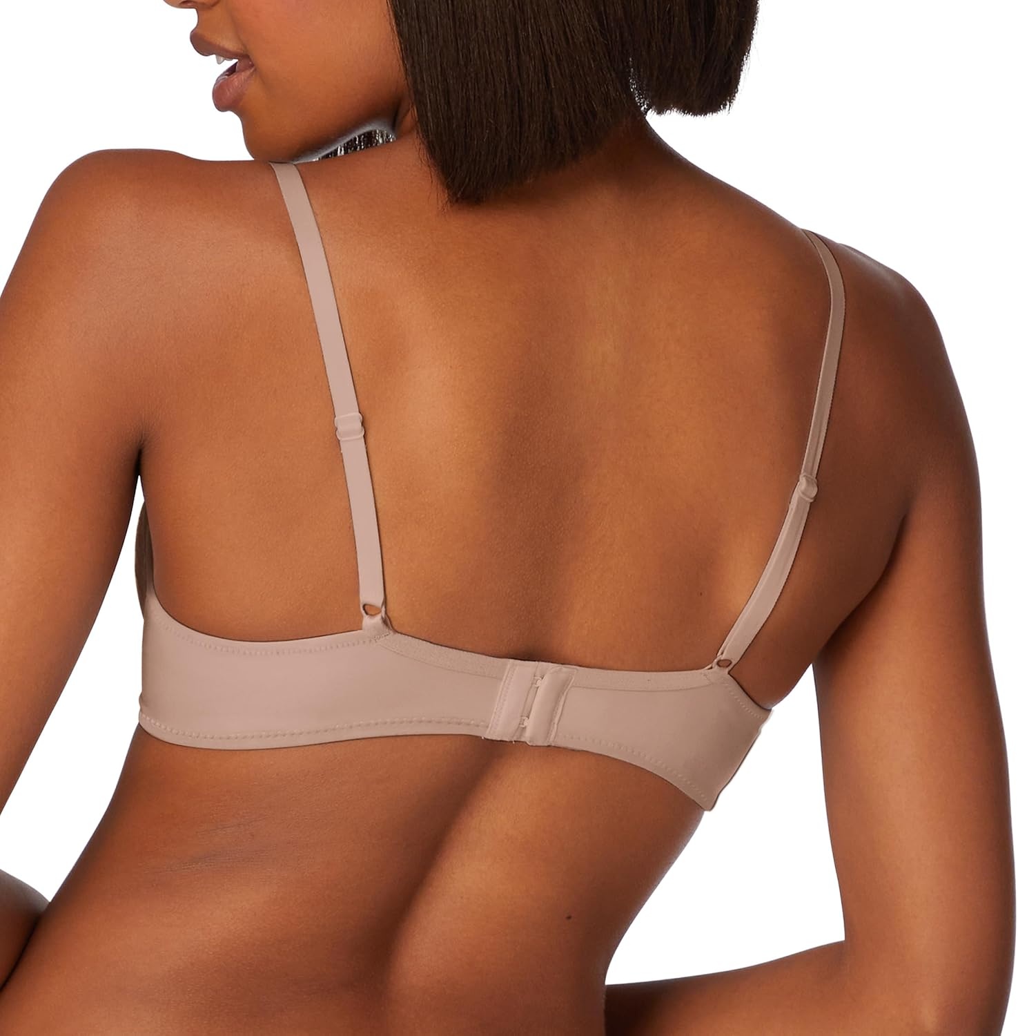 image:imageMaidenform Womens PushUp Bra Love The Lift Lace Demi PushUp Bras for Women Smoothing Underwire Convertible StrapsEvening BlushCream Strappy Lace