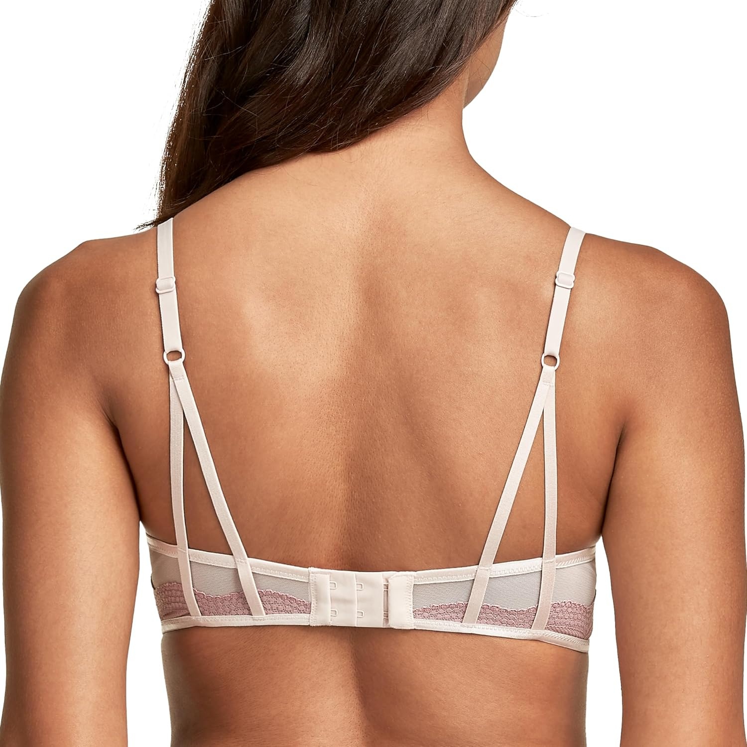 image:imageMaidenform Womens PushUp Bra Love The Lift Lace Demi PushUp Bras for Women Smoothing Underwire Convertible StrapsSandshellHoney Blush Beige