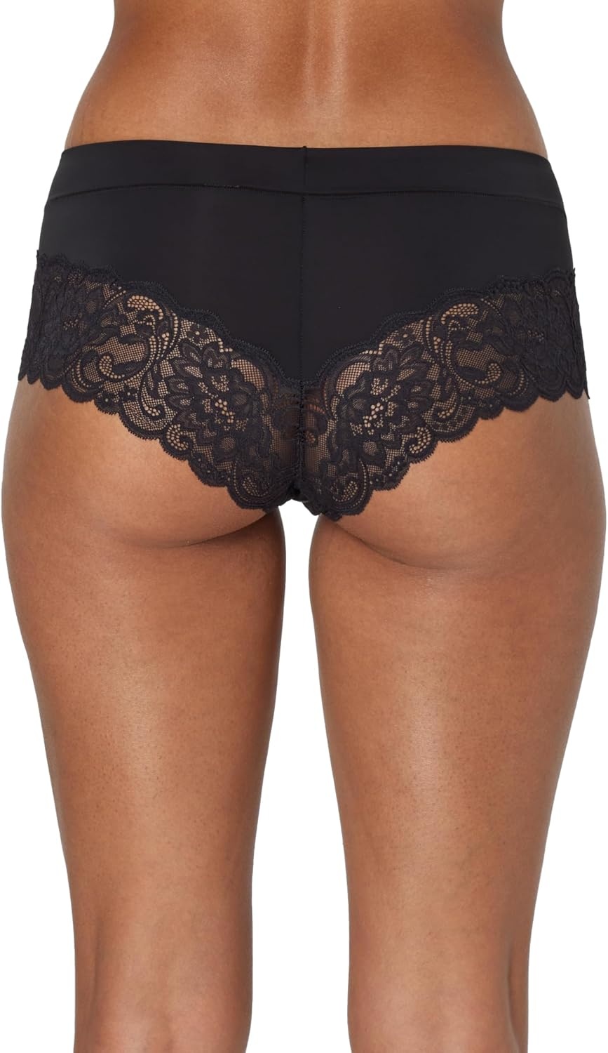 image:imageMaidenform Womens Underwear Hipster Pack 3Pack LowRise Cheeky Underwear Women Pack Lace Hipster Panties for WomenBlack LaceBlack LaceBlack Lace