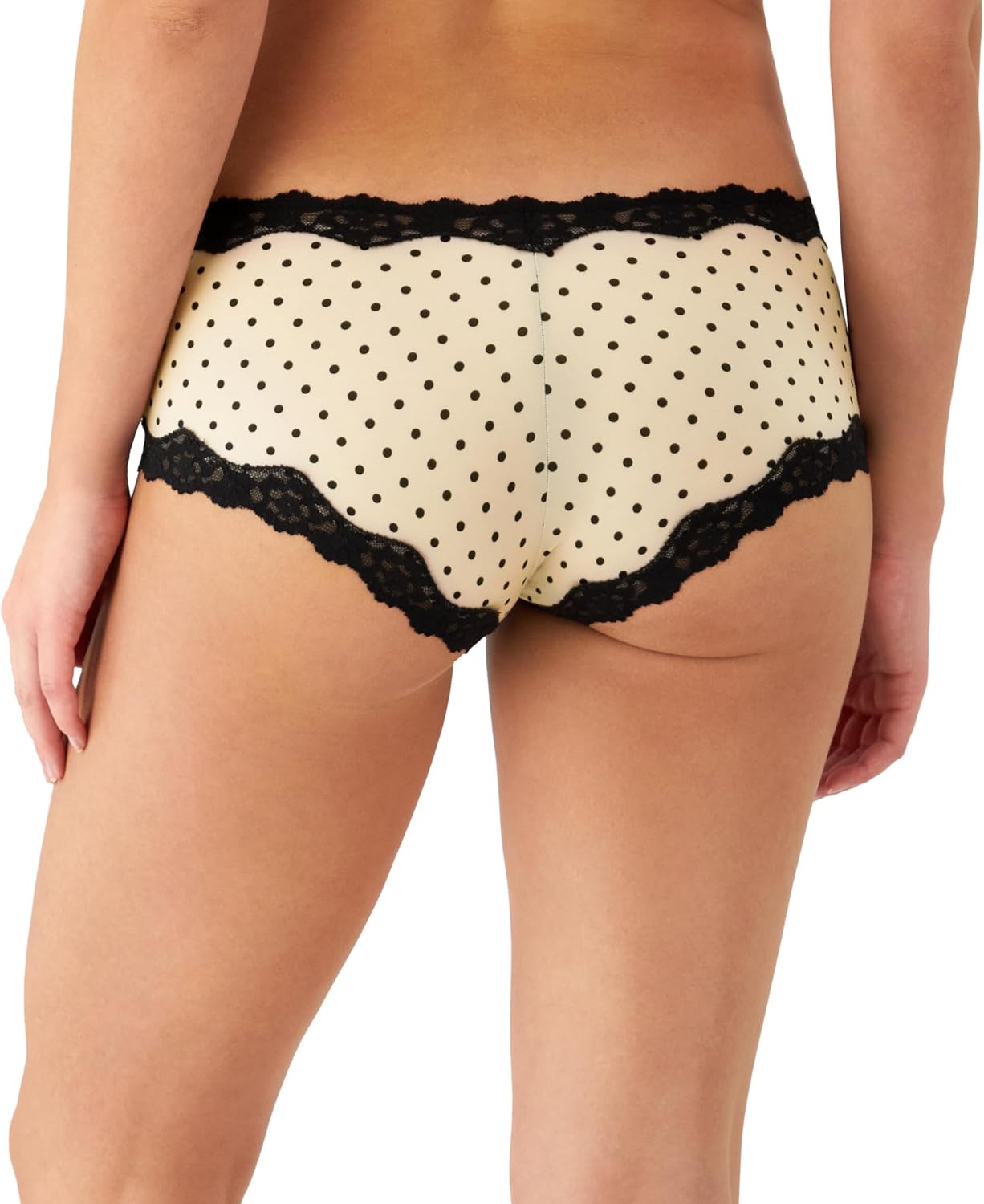 image:imageMaidenform Womens Underwear Hipster Pack 3Pack LowRise Cheeky Underwear Women Pack Lace Hipster Panties for WomenBlackSandshell Dot PrintSandshell