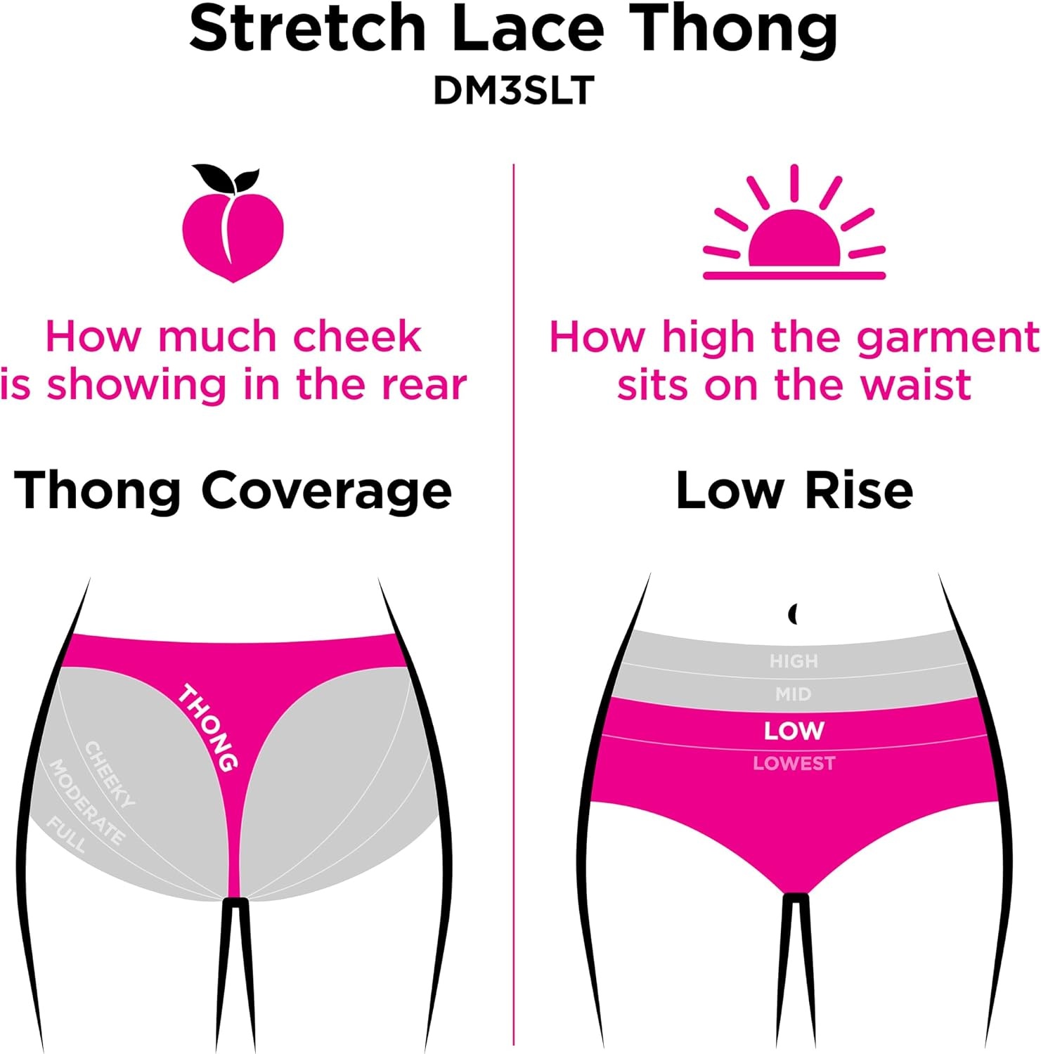 image:imageMaidenform Womens Underwear Thongs Pack 3Pack Thong Lace Underwear Women Pack Sexy Wedding Lace Panties for WomenBlackEvening BlushCamera Redy