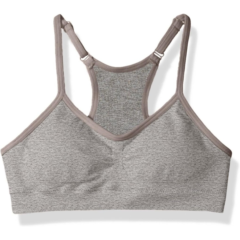 image:imageMaidenform Girls Seamless Ruched Crop BraHeather Gray
