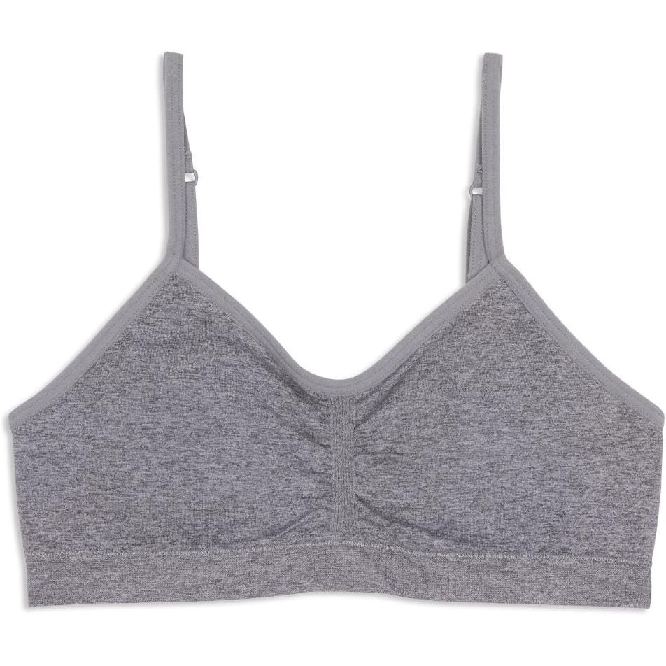 image:imageMaidenform Girls Seamless Ruched Crop BraHeather Grey
