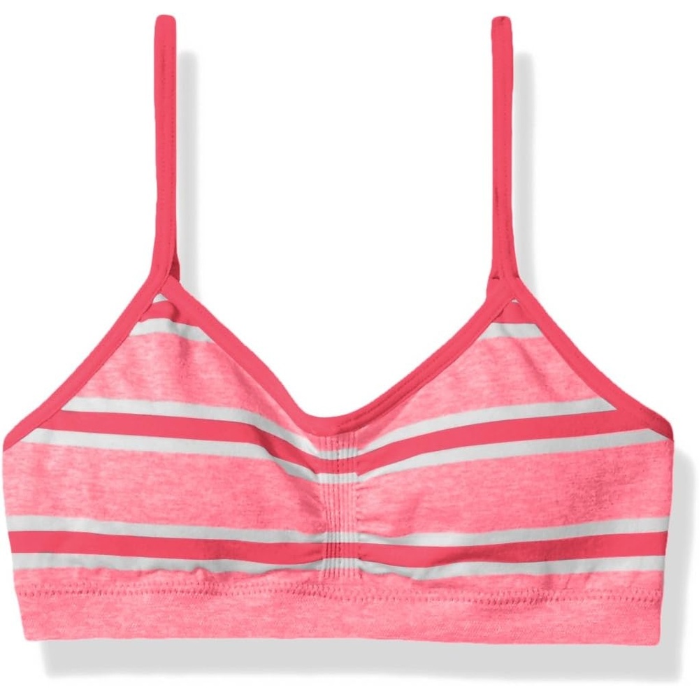 image:imageMaidenform Girls Seamless Ruched Crop BraPink Stripe