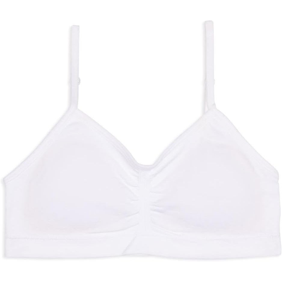 image:imageMaidenform Girls Seamless Ruched Crop BraWhite