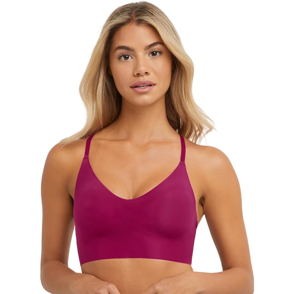 image:imageMaidenform Womens M Lace Racerback Pullover Bralette Lacy Wireless Bra with RacerbackVenture Pink