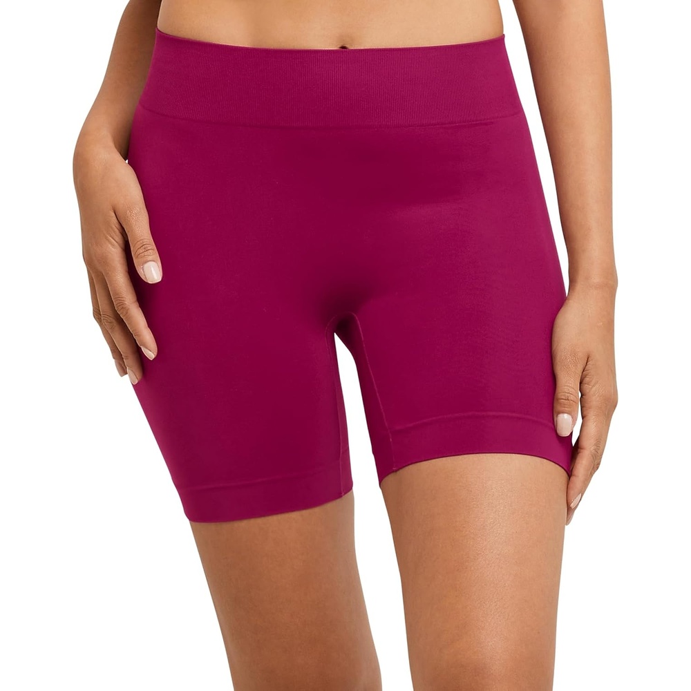 image:imageMaidenform Womens M Smoothing Seamless Shorty Shapewear Booty Lift Shorty Lightweight SmoothingVenture Pink