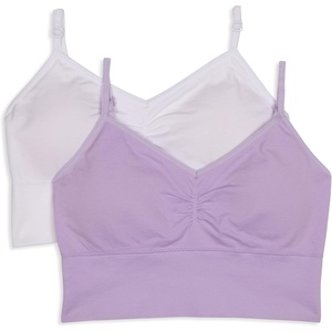 image:imageMaidenform Girls Seamless Ruched Crop BraDelta Lavender  White