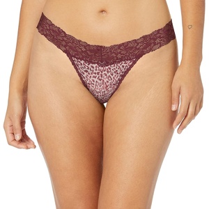 image:imageMaidenform Womens Dream with Lace Thong PantyUnique Animal Print Creme Pink
