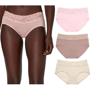 image:imageMaidenform Womens Hipster Underwear Stretch Lace Panties for Women 3packBallerina SlipperEvening BlushBeige Bisque Lace