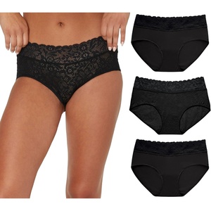 image:imageMaidenform Womens Hipster Underwear Stretch Lace Panties for Women 3packBlackBlackBlack Lace