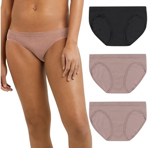 image:imageMaidenform Womens M Bikini Panty Pack Seamless Rib Bikini Underwear for Women 3PackIced MochaBlackIced Mocha