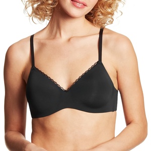 image:imageMaidenform Womens M Lift Bralette Convertible Demi Bra LaceTrimmed Wireless TShirt BraBlack