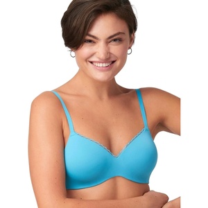 image:imageMaidenform Womens M Lift Bralette Convertible Demi Bra LaceTrimmed Wireless TShirt BraBlue Morning