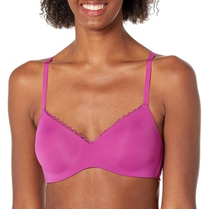 image:imageMaidenform Womens M Lift Bralette Convertible Demi Bra LaceTrimmed Wireless TShirt BraRazzleberry