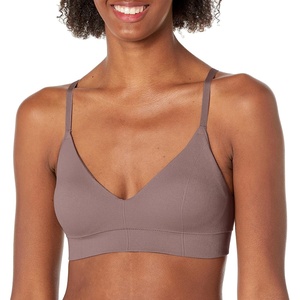 image:imageMaidenform Womens M Rib Seamless Bralette Soft Wireless Pullover Bra Convertible StrapsSparrow Brown