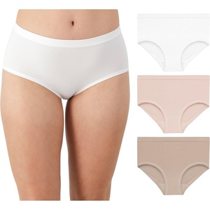 image:imageMaidenform Womens M Seamless Bikini Midrise Hipster Panty Seamless Underwear for Women 3packWhiteSandshellEvening Blush