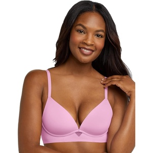 image:imageMaidenform Womens One Fab Fit Wireless Demi Bra with Convertible Straps and Lightly Lined CupsPaper Orchid
