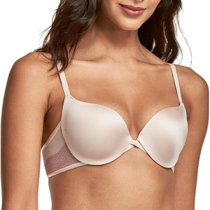 image:imageMaidenform Womens PushUp Bra Love The Lift Lace Demi PushUp Bras for Women Smoothing Underwire Convertible StrapsSandshellHoney Blush Beige