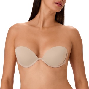 image:imageMaidenform Womens Pushup Bra with Wings Wireless Sticky Bras for Women Reusable Sweat amp Water ResistantAlmond