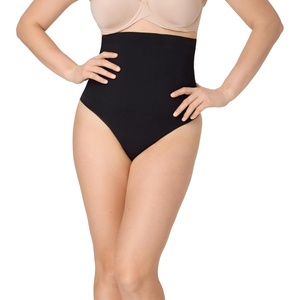 image:imageMaidenform Womens Seamless Shapewear Tummy Control Highwaist Thong Firm Control Shapewear PantyBlack