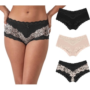 image:imageMaidenform Womens Underwear Hipster Pack 3Pack LowRise Cheeky Underwear Women Pack Lace Hipster Panties for WomenAlmondBlackAlmond Allure Print